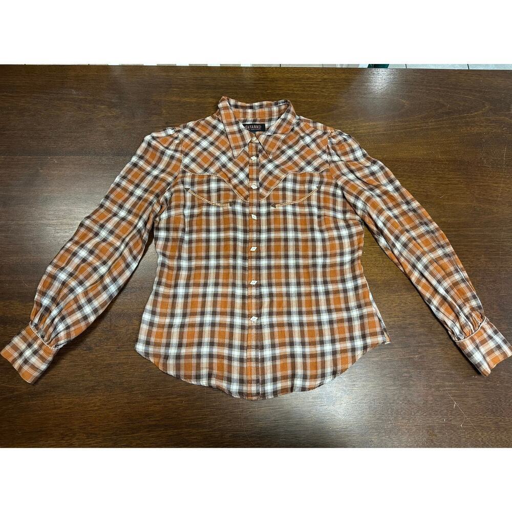 Shyanne Retro Western Cowgirl Top Women Medium Boho Fringe Festival Rodeo Aztec